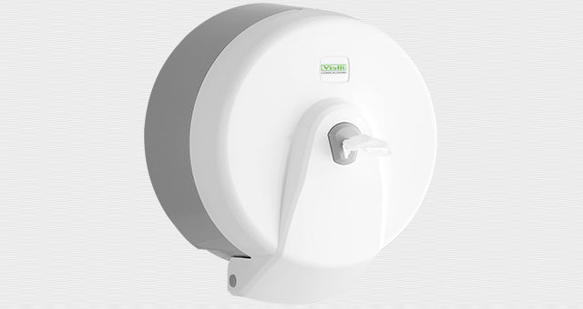 Zentraler Mini Hygienepapierhalter weiß