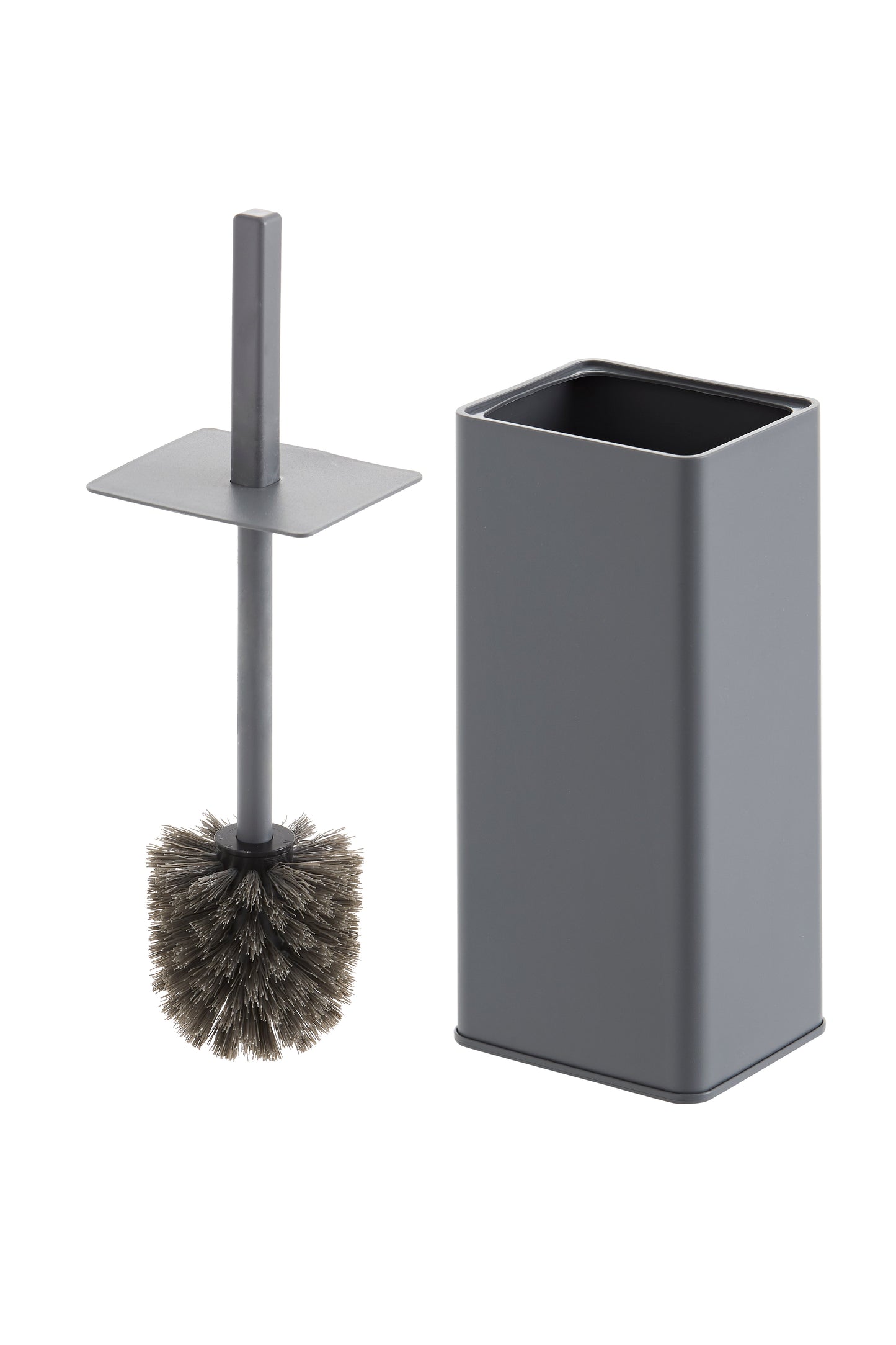 Graue Toilettenbürste