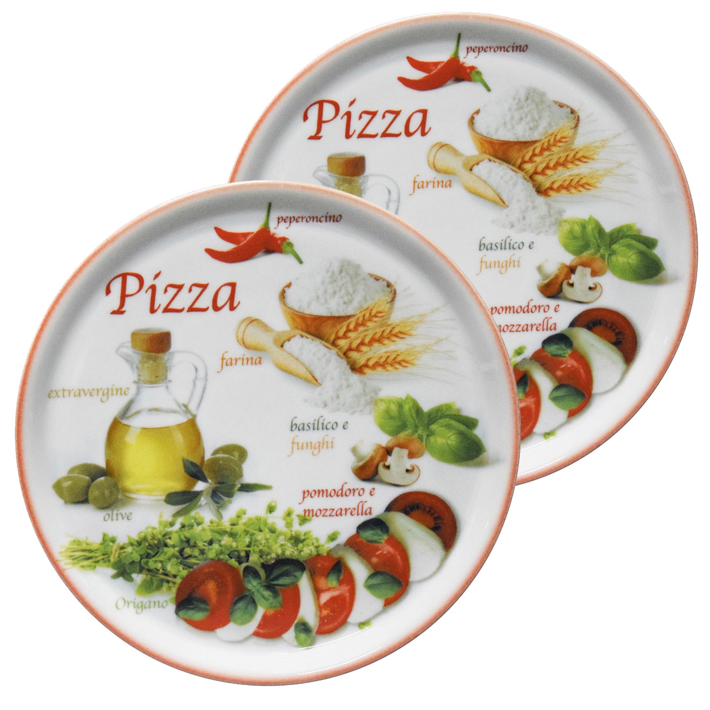 Pizzateller 33CM PORCELANI