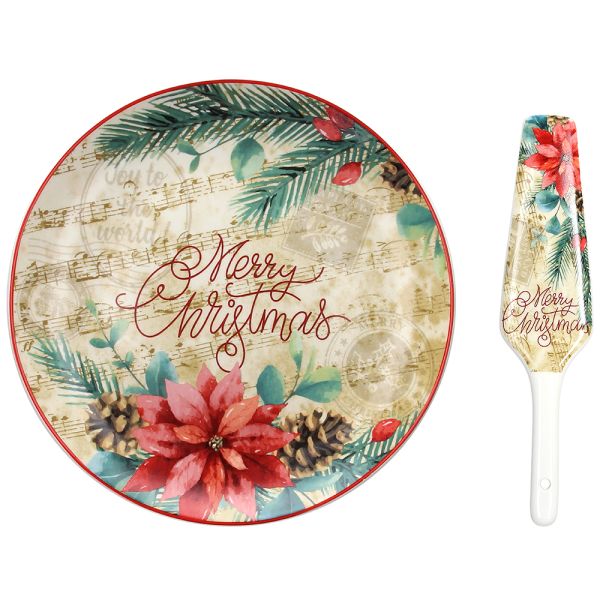 Porzellanteller-Set 26 cm mit Spatel