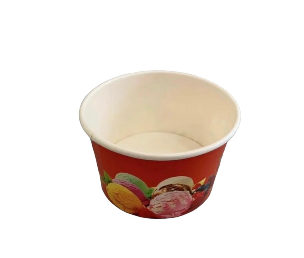Eiscreme Becher groß aus Karton