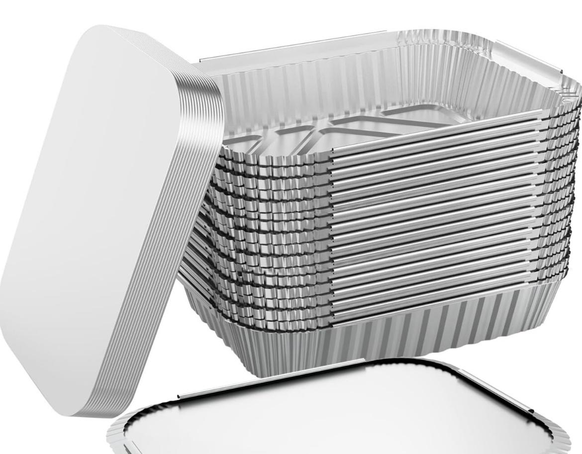 Deckel für Aluminiumbehälter S729L x 100 Stück