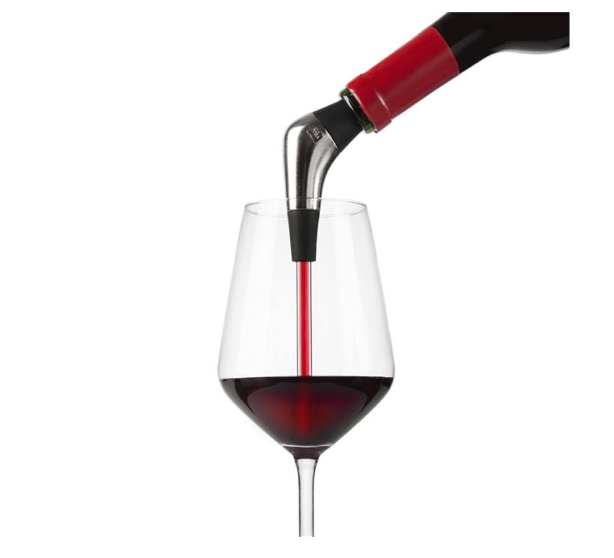 Deckel für langsames Servieren von Wein