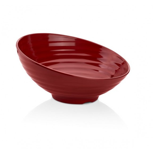 Schräg stehende rote Tasse 33cm - h16cm