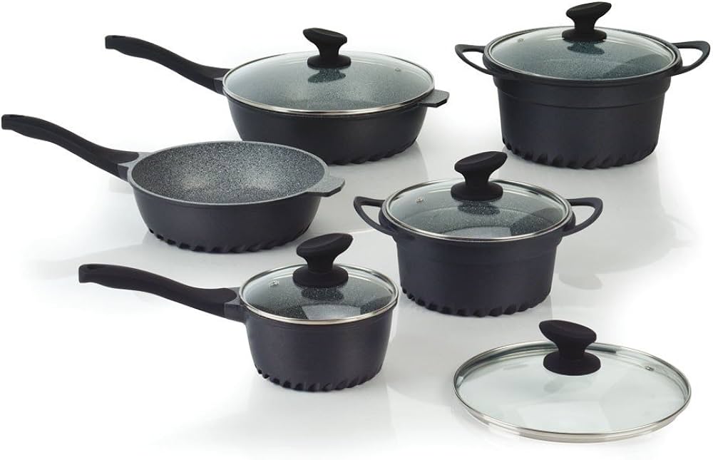 10-piece gas cooking pot set