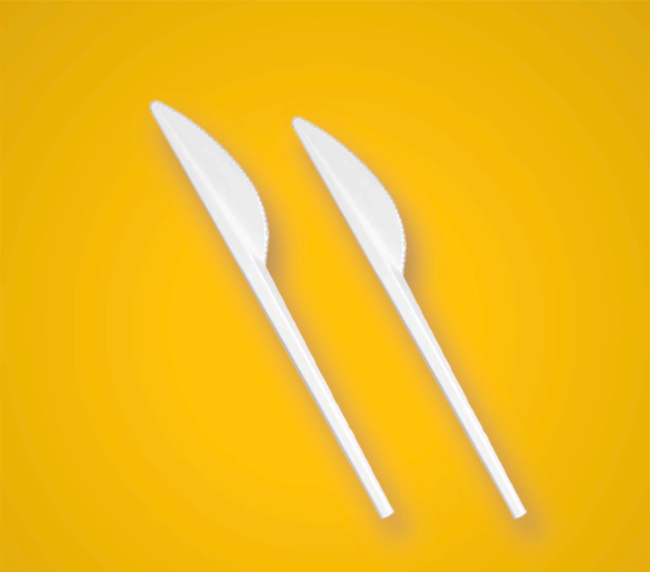 Plastikmesser 7.5cm x 100 Stück