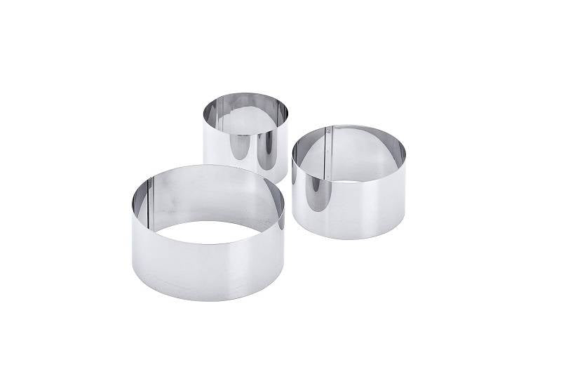 Set runder Lebensmittelformen 6,8,10 CM