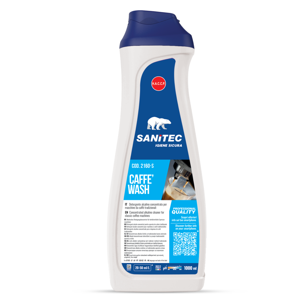 Detergjent per larjen e makinerive te kafes 1000 ml