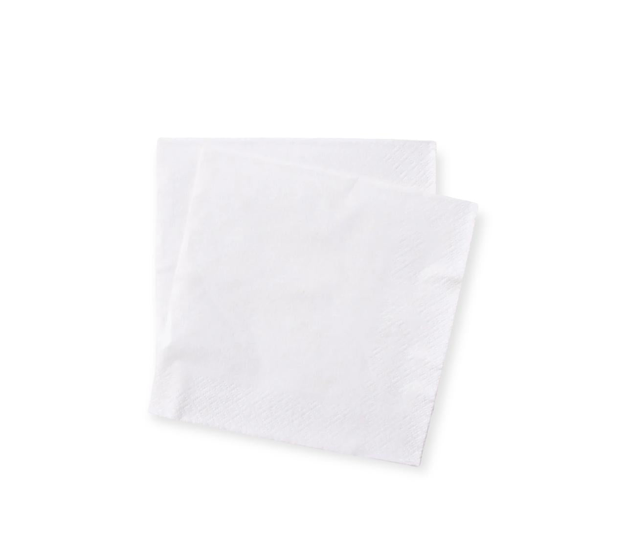 Weißes Papier x2 Lagen x 100 Stück airlaid