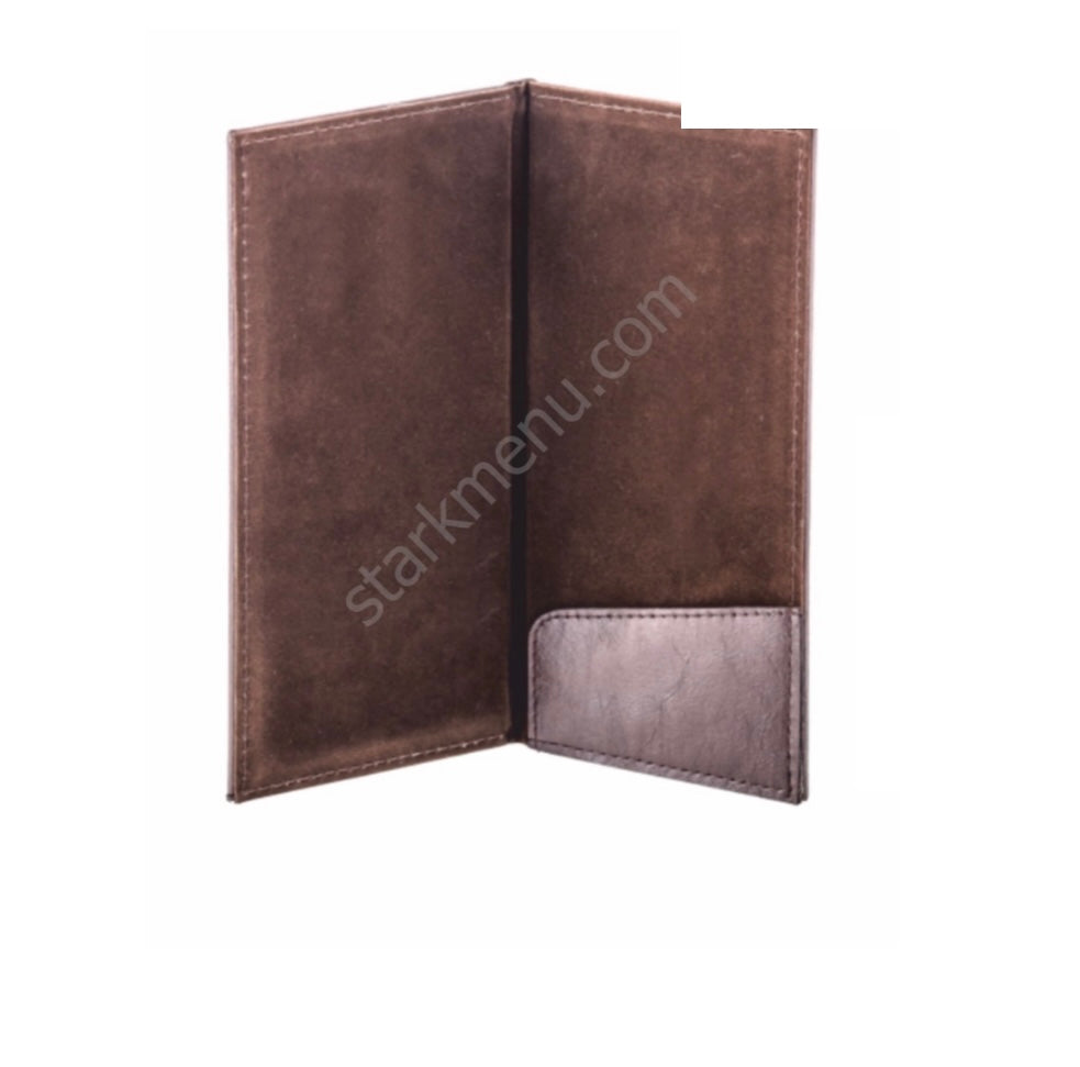 Rechnungshalter mit Tasche Kaffee 13x23Cm