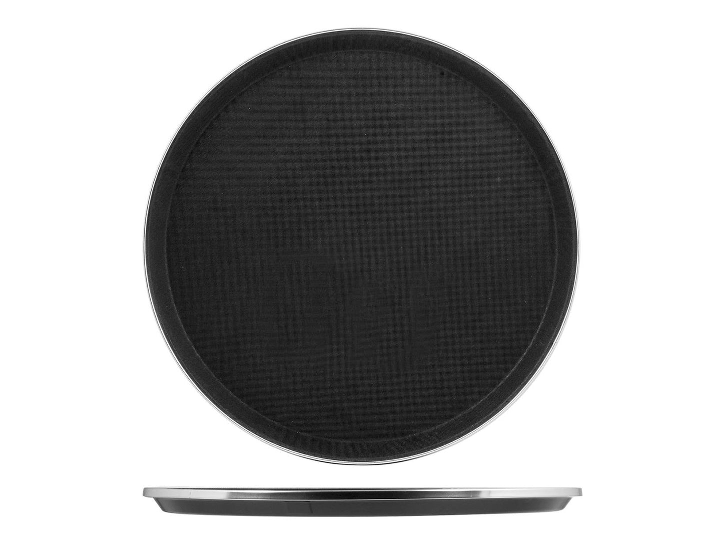 Servierplatte mit Inox-Rahmen 35cm
