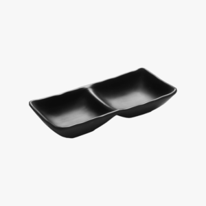 Schüssel x 2 schwarz liso 17 x8 cm