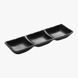 Schüssel x 3 schwarz liso 26x8,5 cm