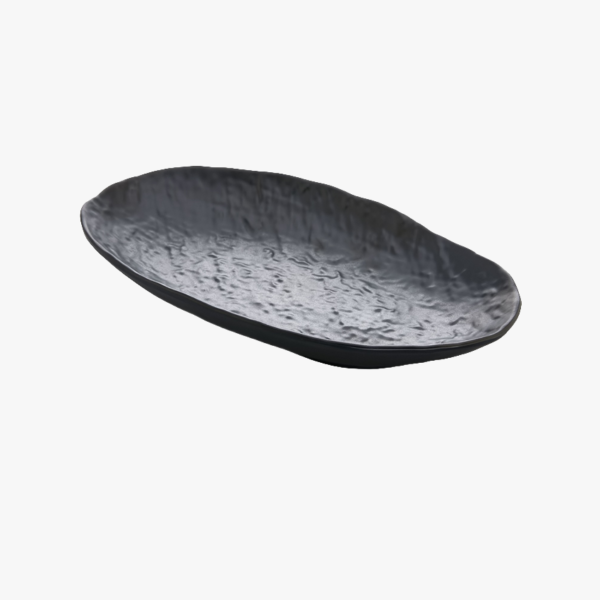 Ovale Platte und Zeze Melamin 28x16 cm