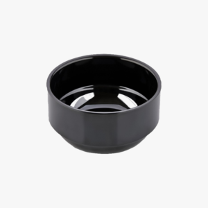 Schwarze runde Melamin Schüssel l 12 cm