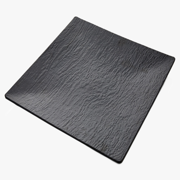 Rechteckige schwarze Platte Melamin 35x35 cm