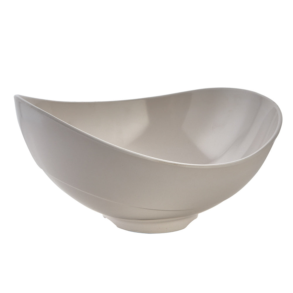 Ovale weiße Schüssel Melamin 36x28 cm
