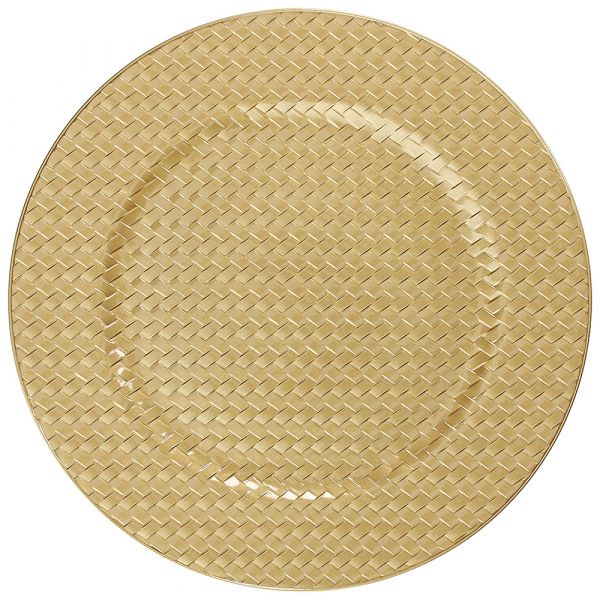 Dekorative Platte 33cm Gold