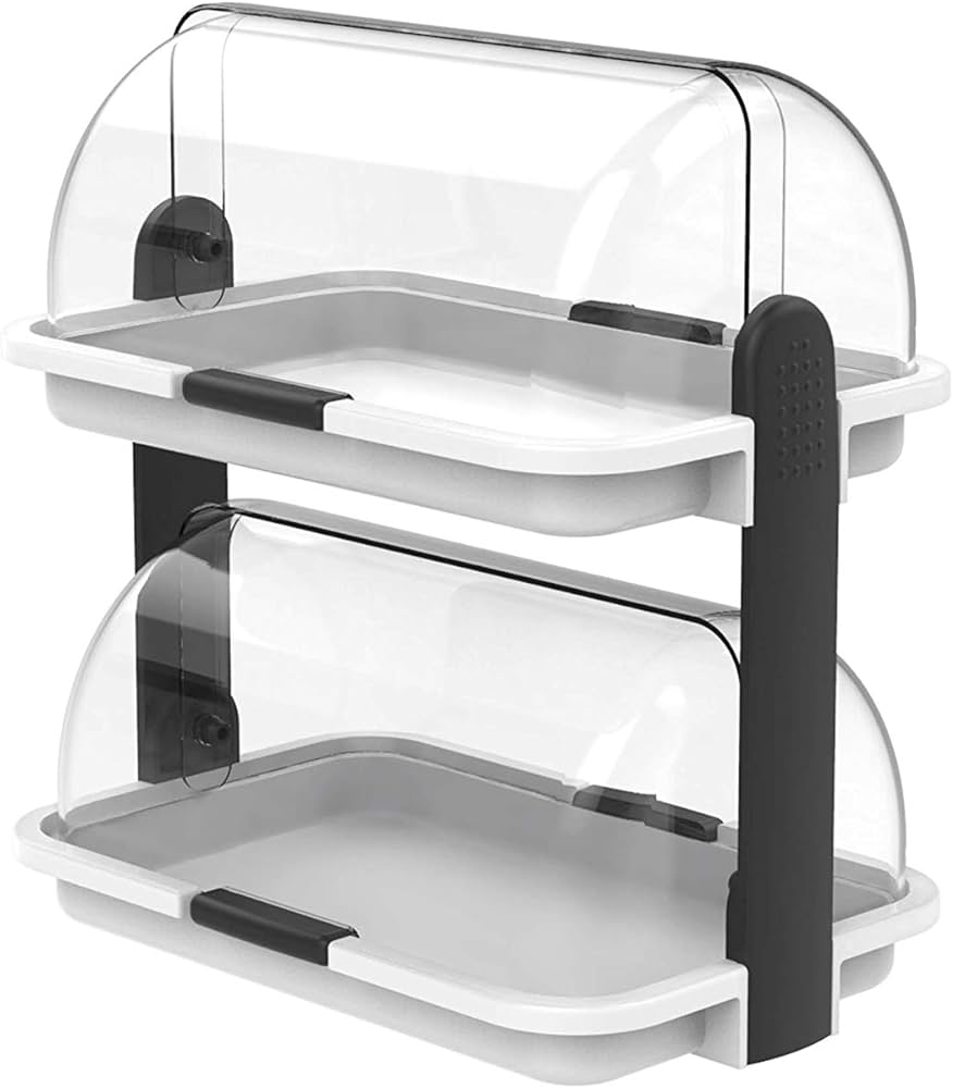 TRANSPARENTER LEBENSMITTELBEHÄLTER 2 STOCKWERKE