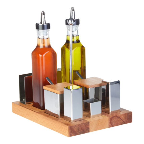 Set Öl- und Salzstreuer Holz 250cc
