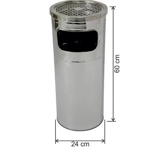 Cestino per sigarette in acciaio inox 27lt