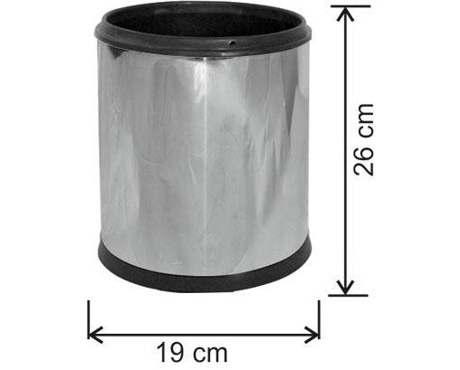 Kosh gri inoks 19cm 5lt