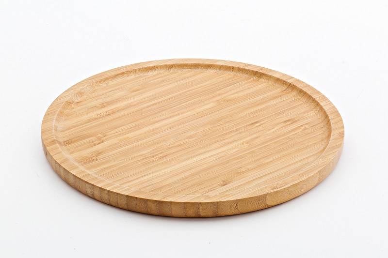 Runde Holzservierplatte 33x1.5cm