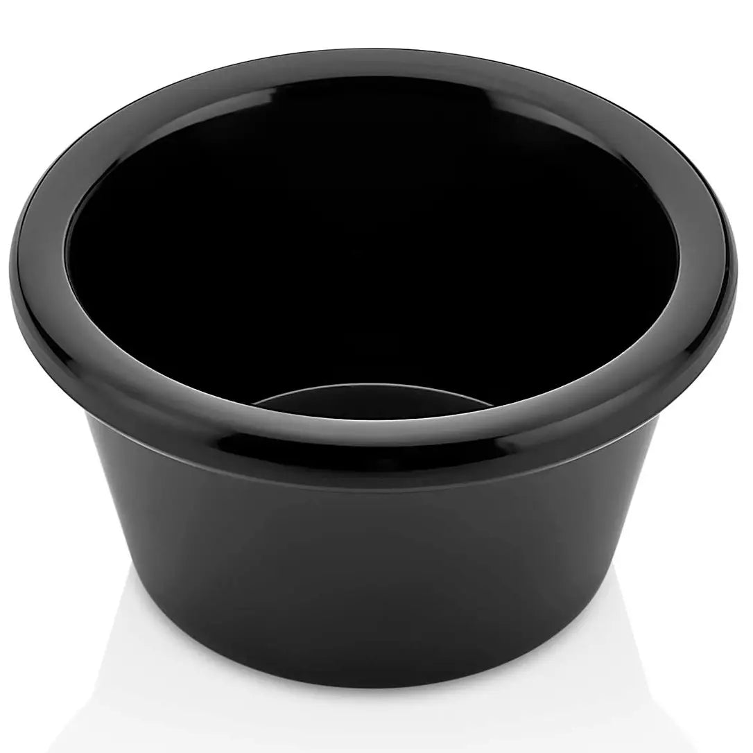 Mini salsiera nero 60ml 7x4cm