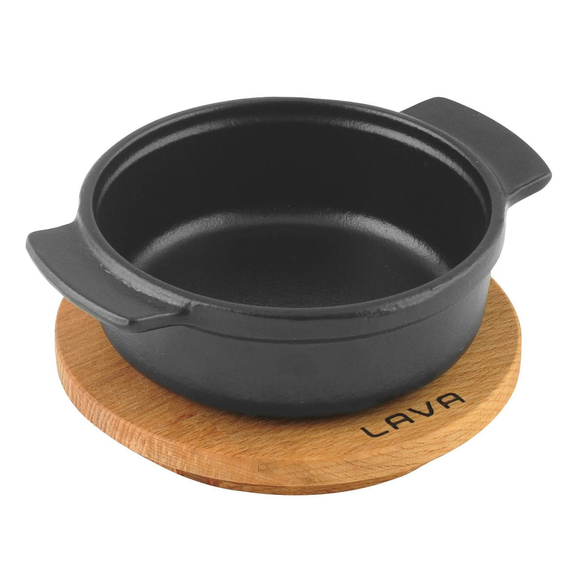 Runde GIZE Pfanne 11cm + Holzhalter