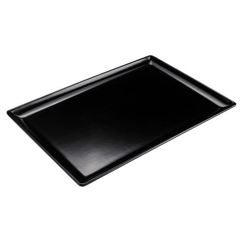 Schwarze Servierplatte 30x20x2cm