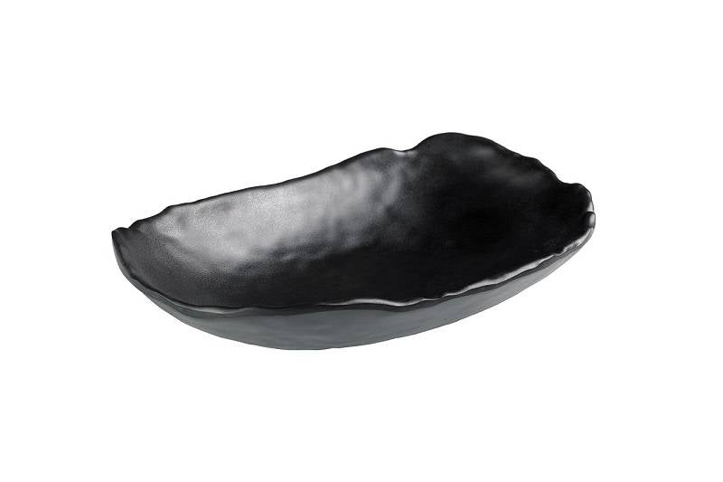 Tiefe schwarze Melaminplatte 22x14.7x4 cm