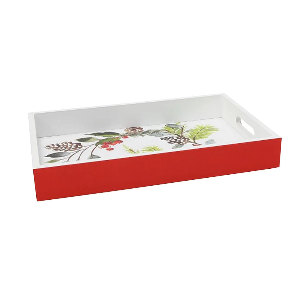 Rechteckige Servierplatte rot 30x20cm