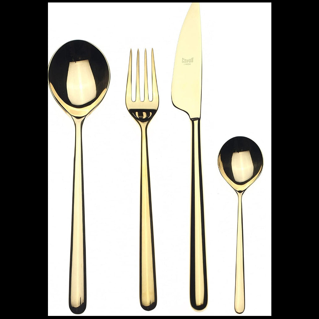 Tischservicelinie Goldfarbe