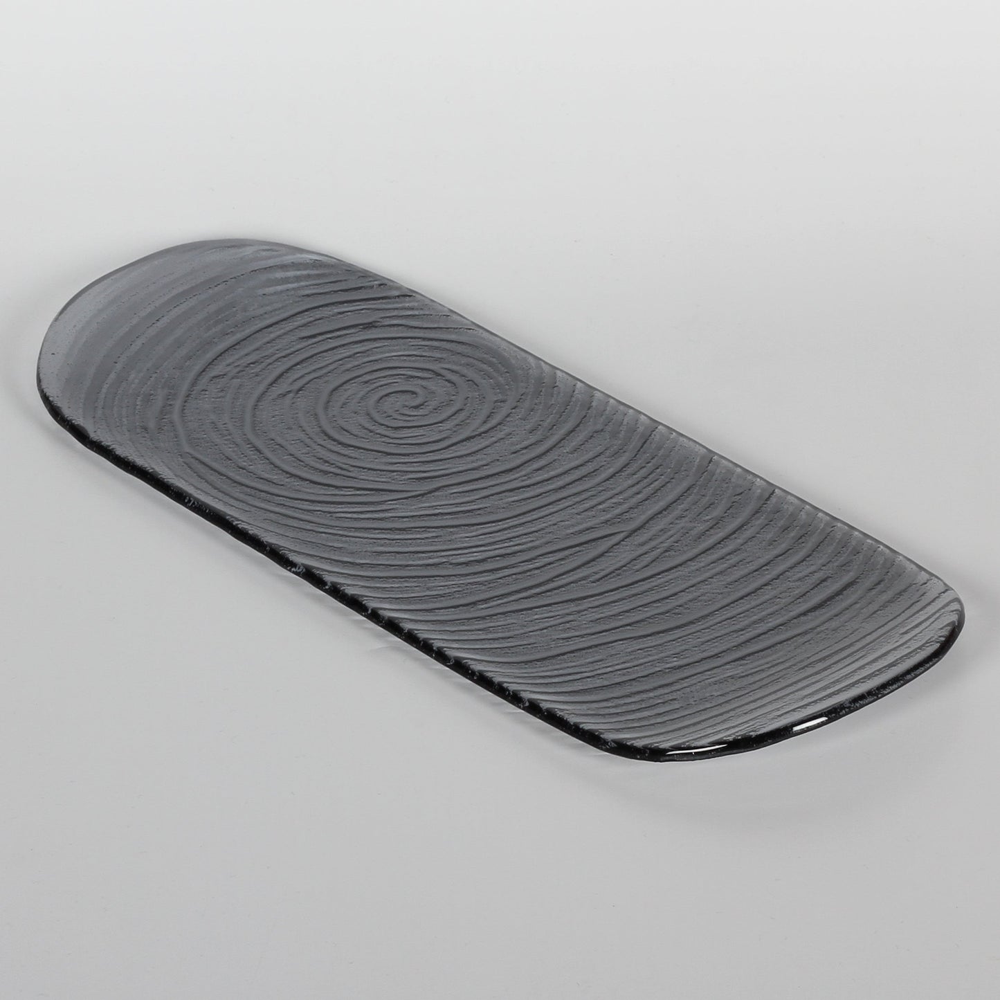 Schwarzes Glas 12x31,5 cm