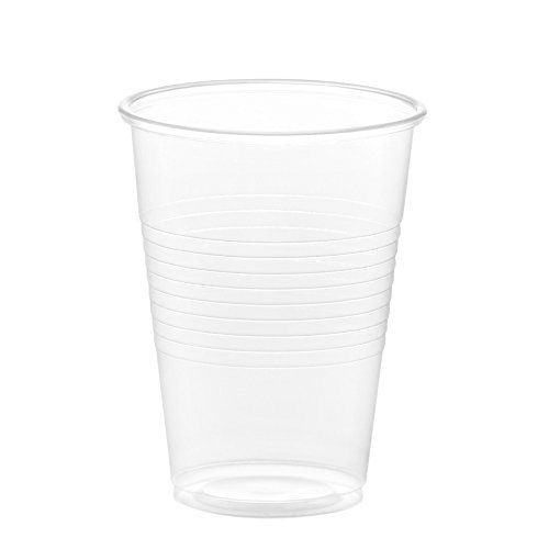 Plastikbecher weiß/transparente 180ml x 100 Stück