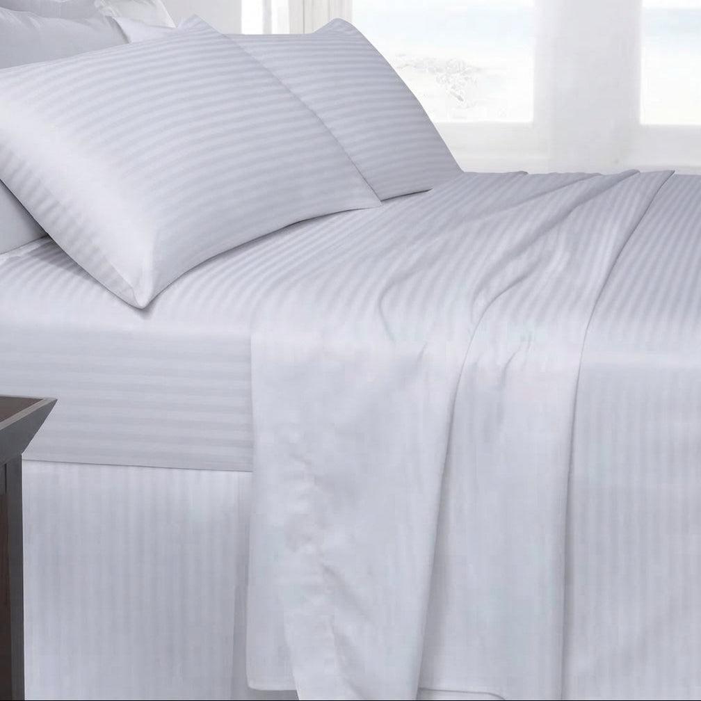 Carcaf Dopjo i bardhe vija 50% cot 50% pol 280 x 280 cm
