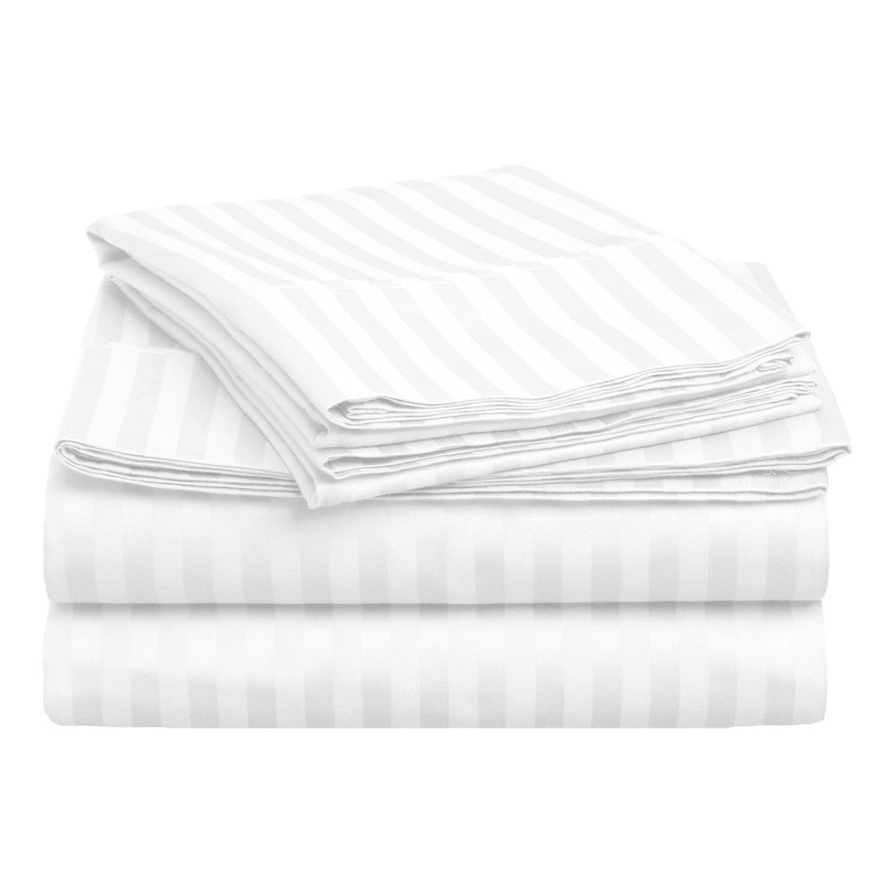Carcaf Tek i bardhe vija 50%Cot 50%Pol 160 x 260 cm
