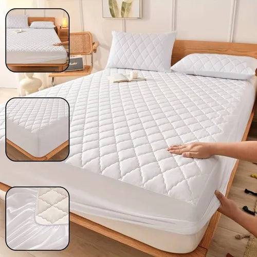 Wasserdichter Matratzenschoner 100% Polyester Doppelt 150x200cm(+25cm) 180 T