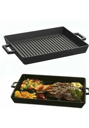 Rechteckige Pfanne 2 Griffe 26x26cm 1.8lt