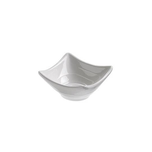 mini sauce boat with 3 compartments 8.5x8.5x4.5h cm