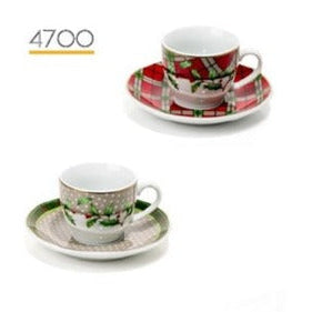 Kaffeetassen-Set mit 6 Tellern