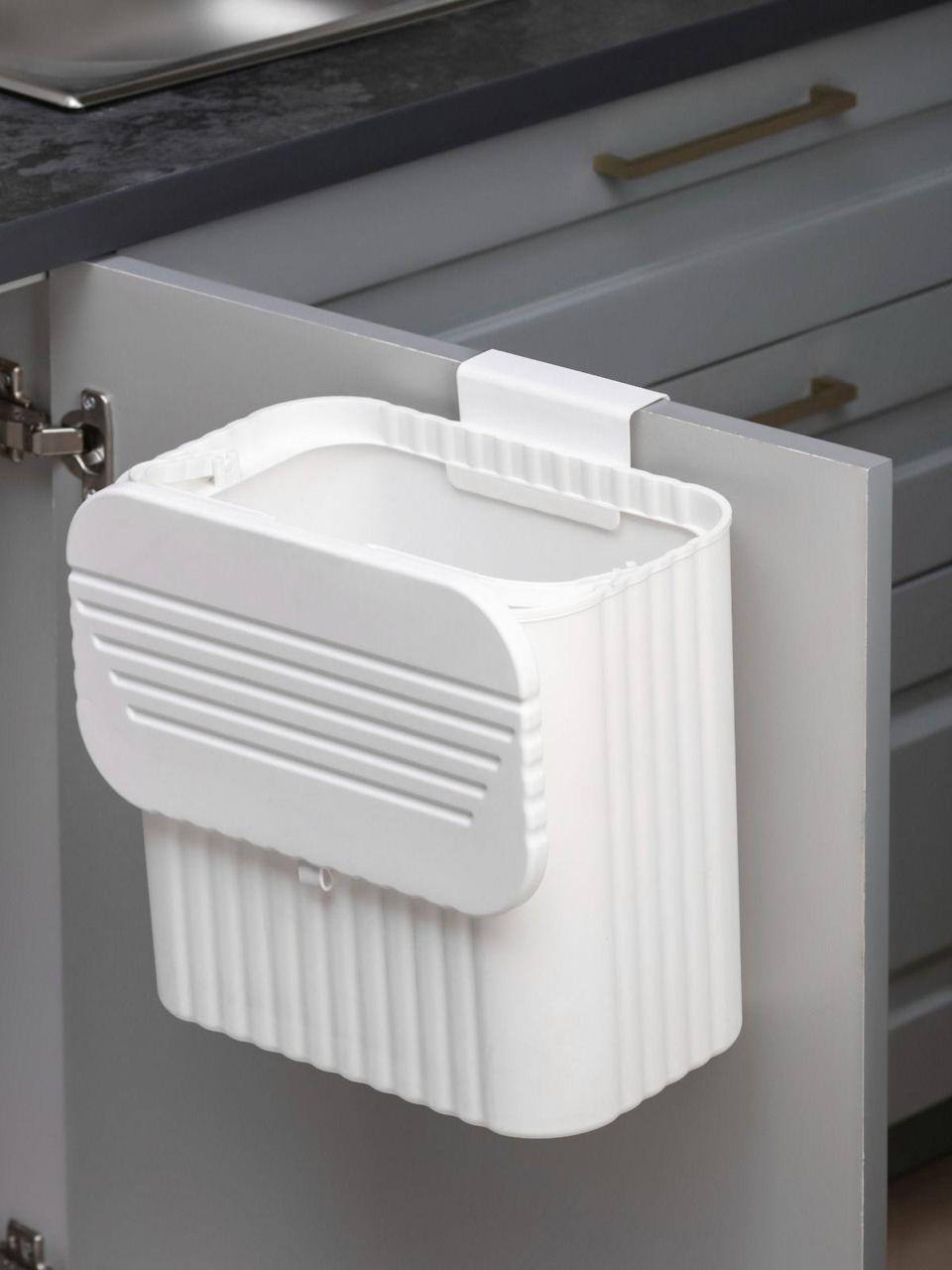 Waste bin for offices and kitchens, 12lt, White