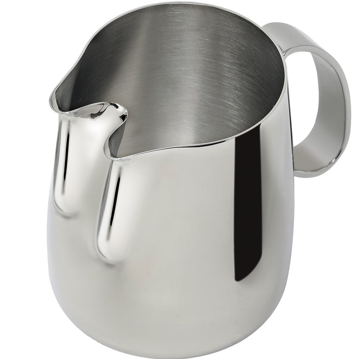 Professional stainless steel milk pot, 2 spouts x3tzz