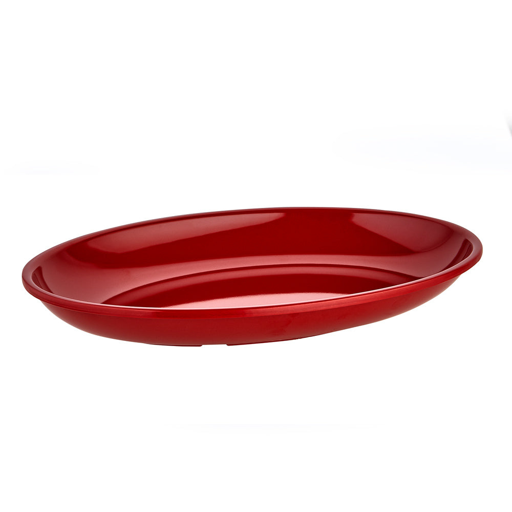 Ovale rote Platte 28x40