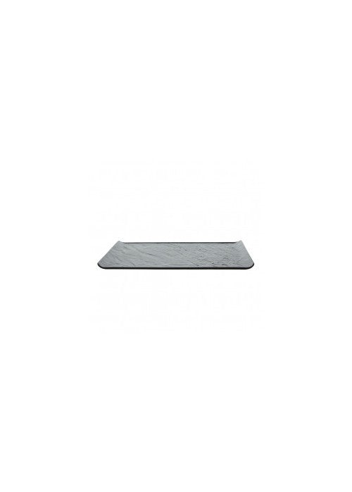 Rechteckige Gourmet-Schüssel vulcania black cm 20x15