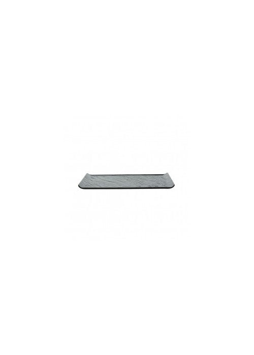 Rechteckige Gourmet-Schüssel vulcania black cm26x13