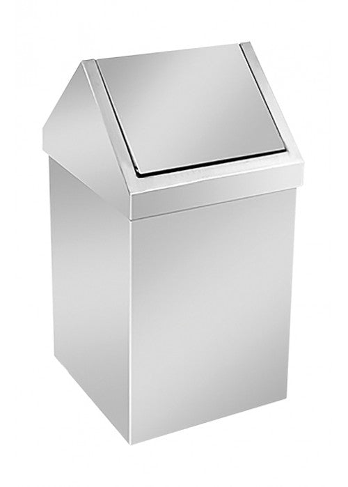 Kosh mbeturina me kapak buskulant 45 lt inox