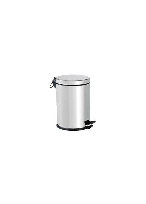 Metallischer Abfalleimer mit Pedal 8 l