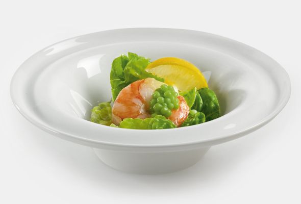 Weiße Salattasse 18cm H.5.5cm 35cl PORCELANI