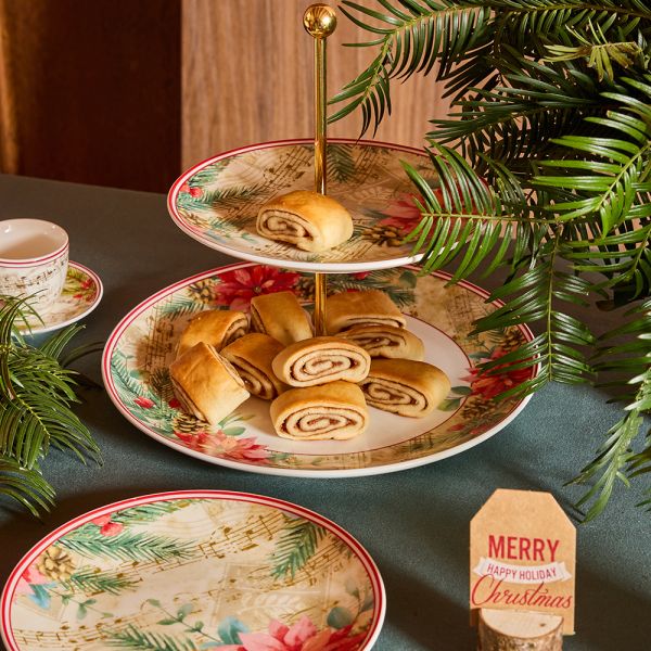 TOGN Mbajtese Porcelani x 2 Kate Festive